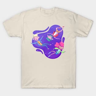 People Floating In the Space T-Shirt